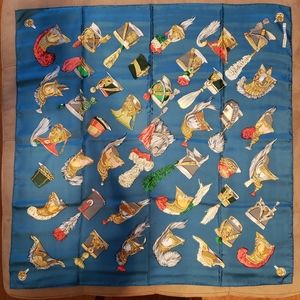 Hermes silk scarf